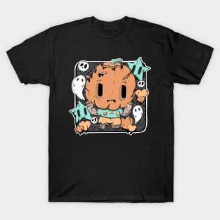 Zombie Pumpkin Pete in kawaii style T-Shirt